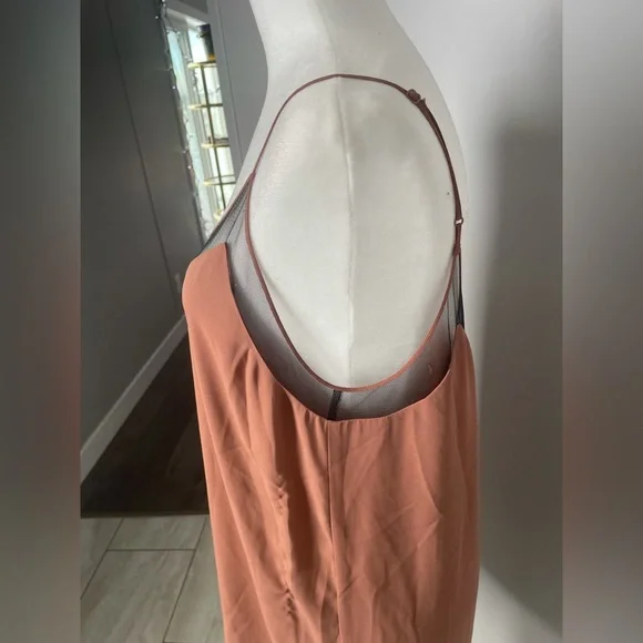 BABATON camisole slip dress with sheer upper size medium - Picture 5 of 8